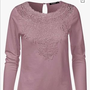 Pink long sleeve blouse